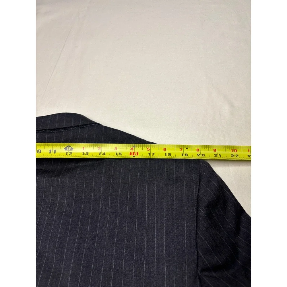 Brooks Brothers 1818 Madison Suit 44R W39‎ L27 Mens Pinstripe Estrato Wool USA